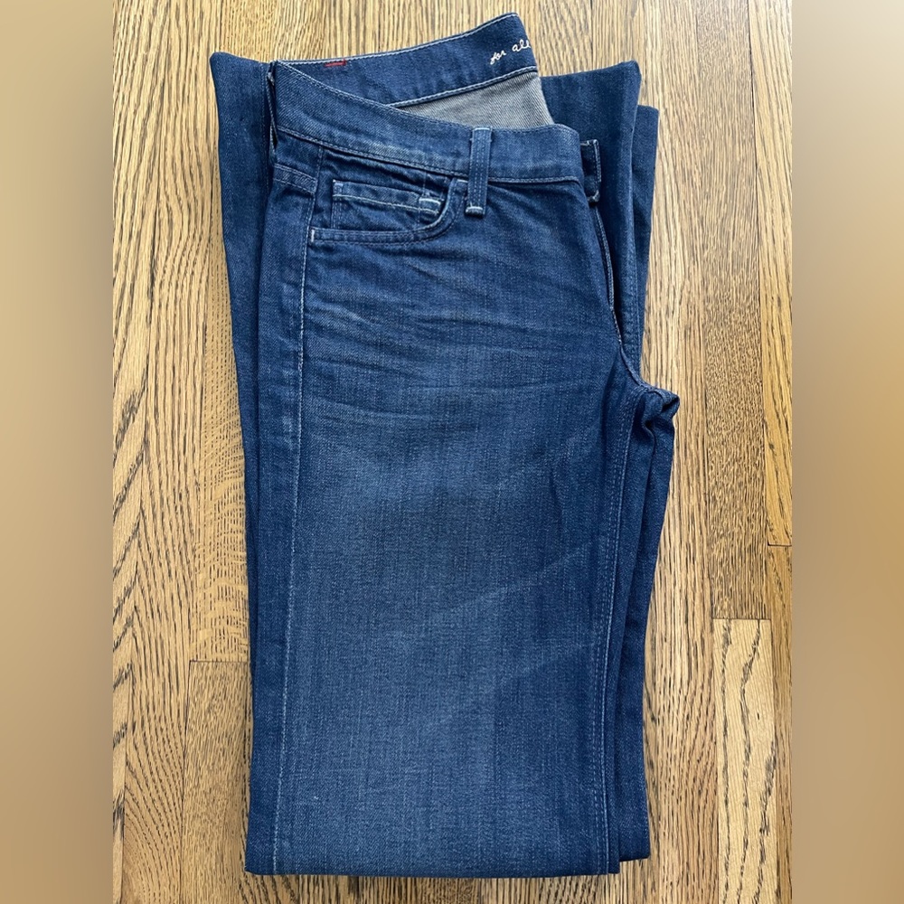 7 For All Mankind Low Rise Ginger Jean, Hirosaki Wash, 27 - Picture 8 of 13